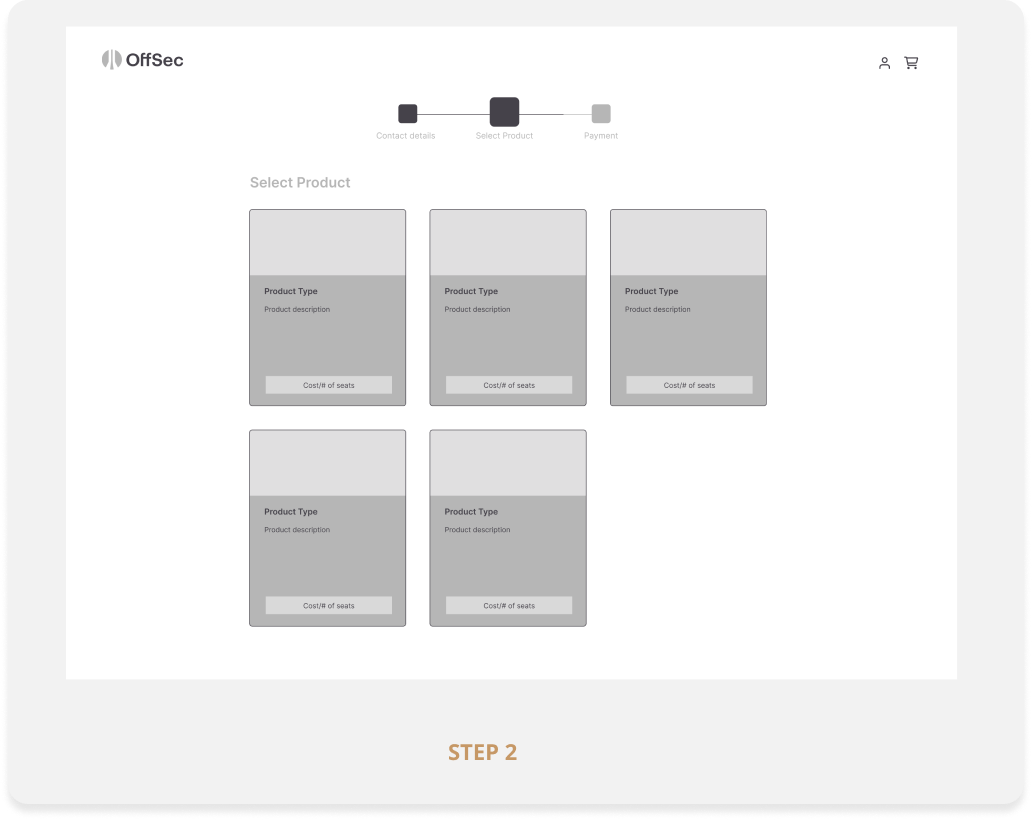 Checkout flow mockup 3