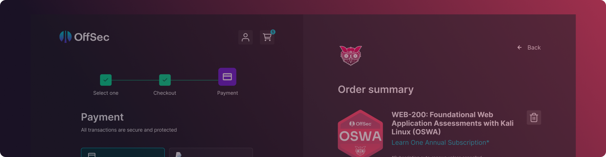 Registration Flow Checkout Hero