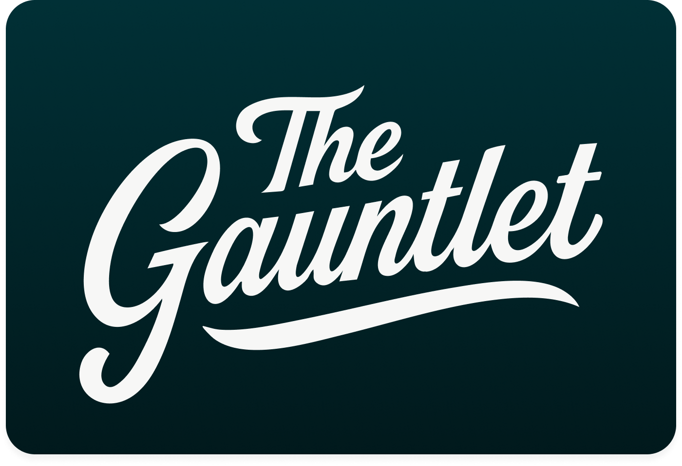 The Gauntlet Logo mockup